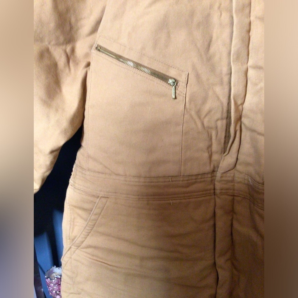 Dickies Tan Quilted workwear suit coveralls 50/52 reg (1dd) - Picture 8 of 8